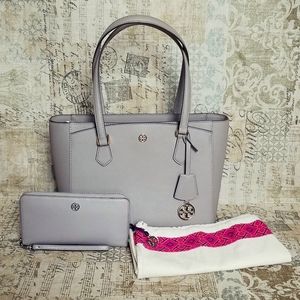 Tory Burch Robinson Tote & Wallet Set